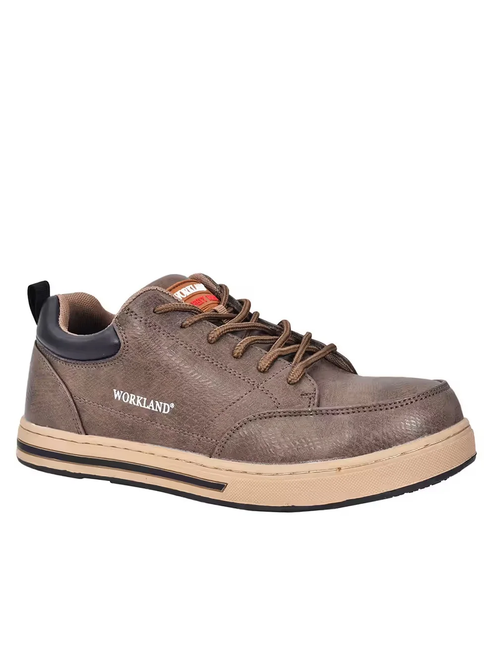 Workland Executive Steel Toe Safety Shoes Premium Anti-Slip Work Footwear (Brown, 42 EU) y7bgn