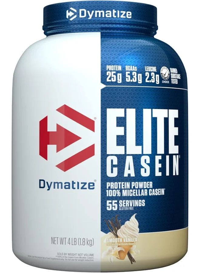Premium Slow-Release Casein Protein Powder (Vanilla, 1.75kg) - Sustained Muscle Support for Recovery kfz19