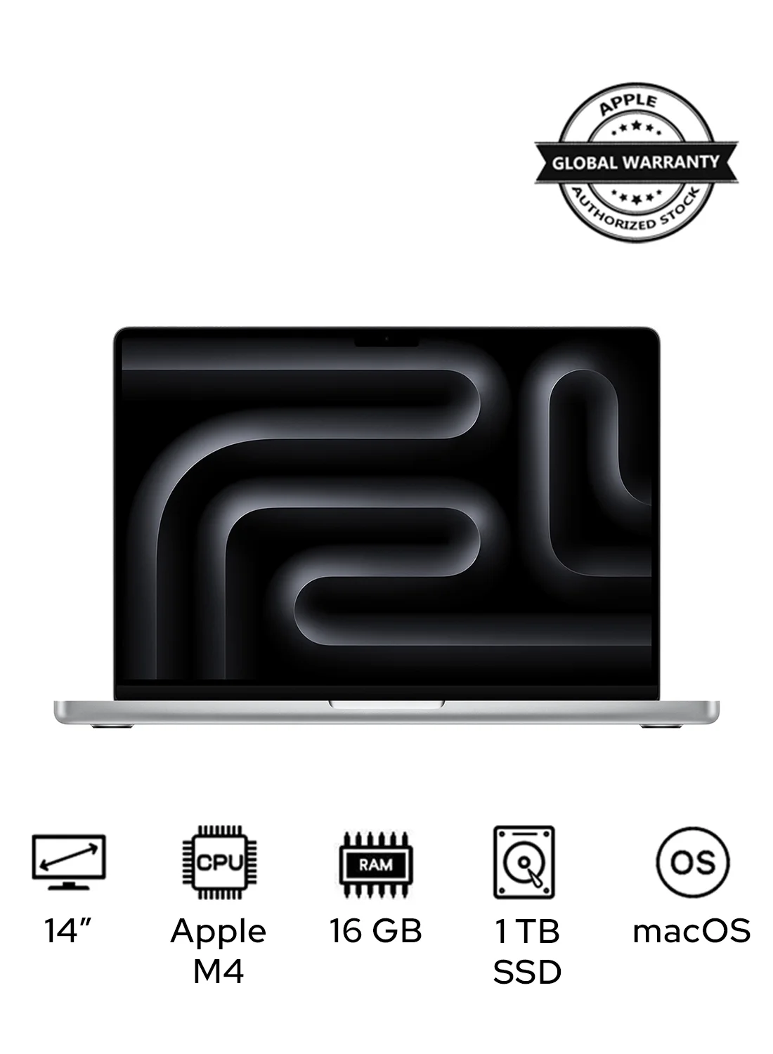 Premium Smart Laptop Pro 14.2 Inch Display 16GB RAM 1TB SSD 10-Core CPU 10-Core GPU (Silver) p8z8z