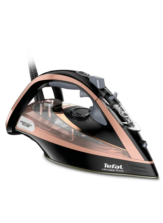 Premium Steam Iron with Non-Stick Soleplate and Calc Remover (Black/Blush, 350 mL, 3100 W) 11bht