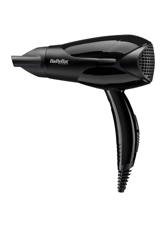 Premium Hair Dryer 2000W Professional Salon Styling Tool with 2 Heat and 2 Speed Settings (Black) qt8bi