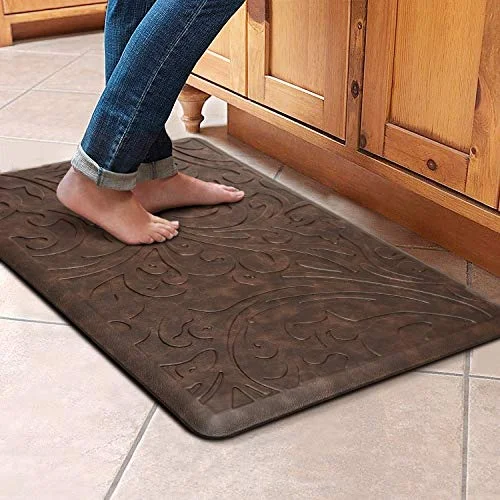 Premium Cushioned Anti-Fatigue Kitchen Floor Mat Ergonomic Standing Rug for Home and Office (Brown, 44 cm x 71 cm) dqo4r