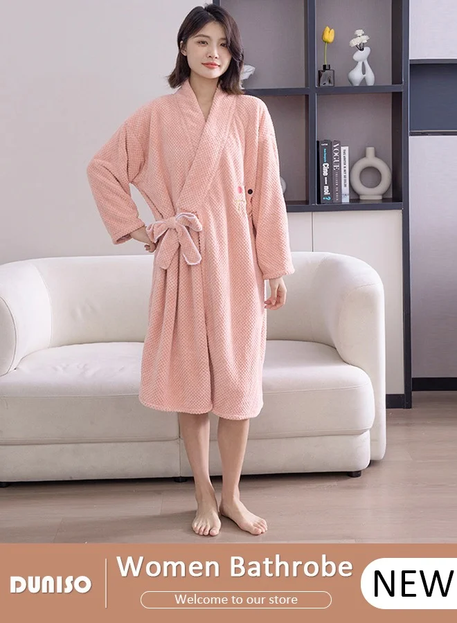 DUNISO Women Wearable Bath Towel Wrap Premium Quick-Dry Absorbent Bathrobe with Shoulder Straps (One Size) 3qwc5