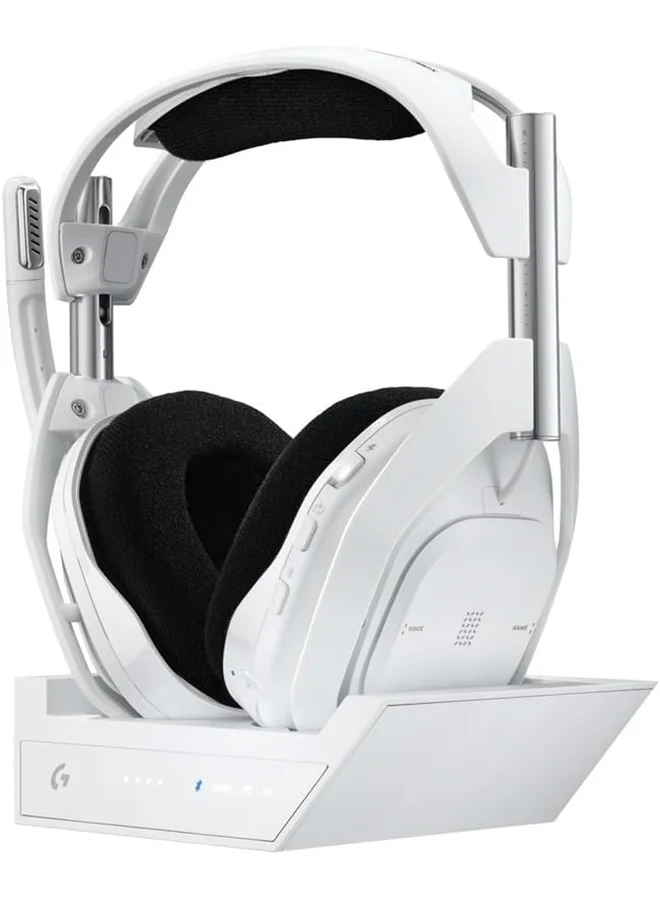 Premium Wireless Gaming Headset with Base Station, Graphene Drivers, Multi-Platform Connectivity, Bluetooth & HDMI 2.1 Passthrough (White) 0w7cr
