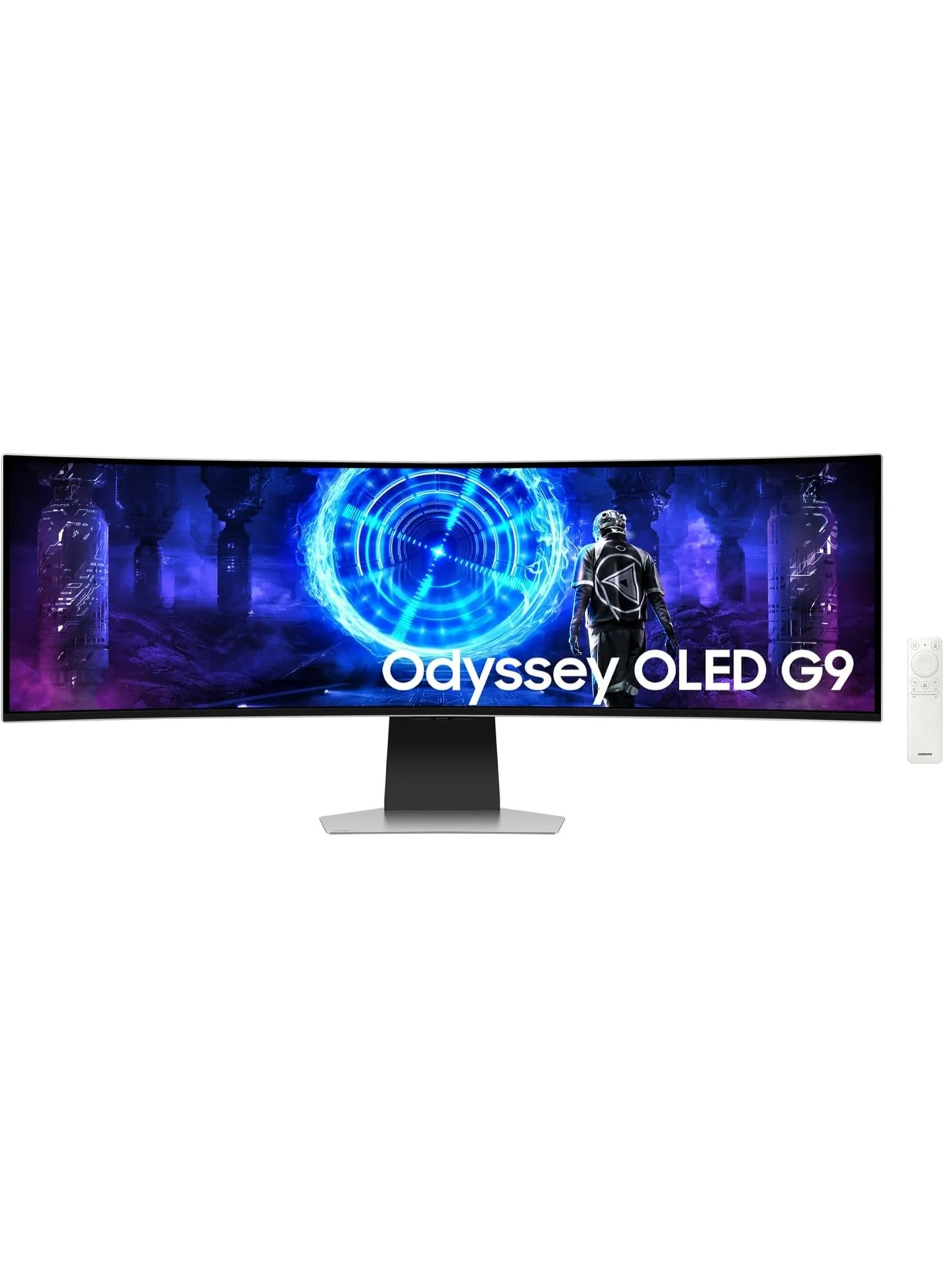 Ultra-HD 49-inch Curved Smart Gaming Monitor Dual QHD 5120x1440 240Hz 0.03ms HDR10 (Silver, 49-inch) ceeoy