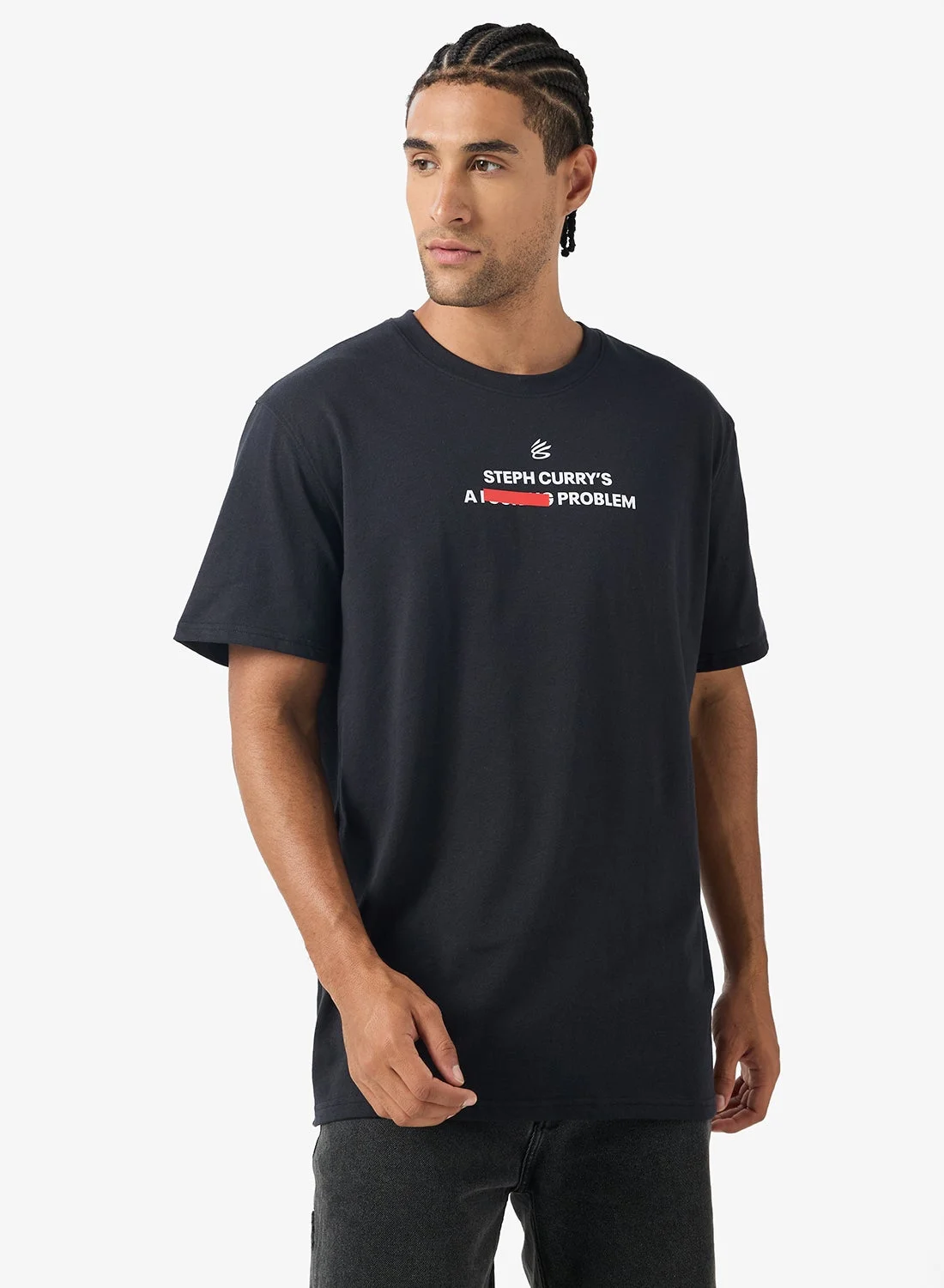 Athletic Graphic Quote T-Shirt Premium Cotton Casual Tee for Men (Black, Large) 24a9w