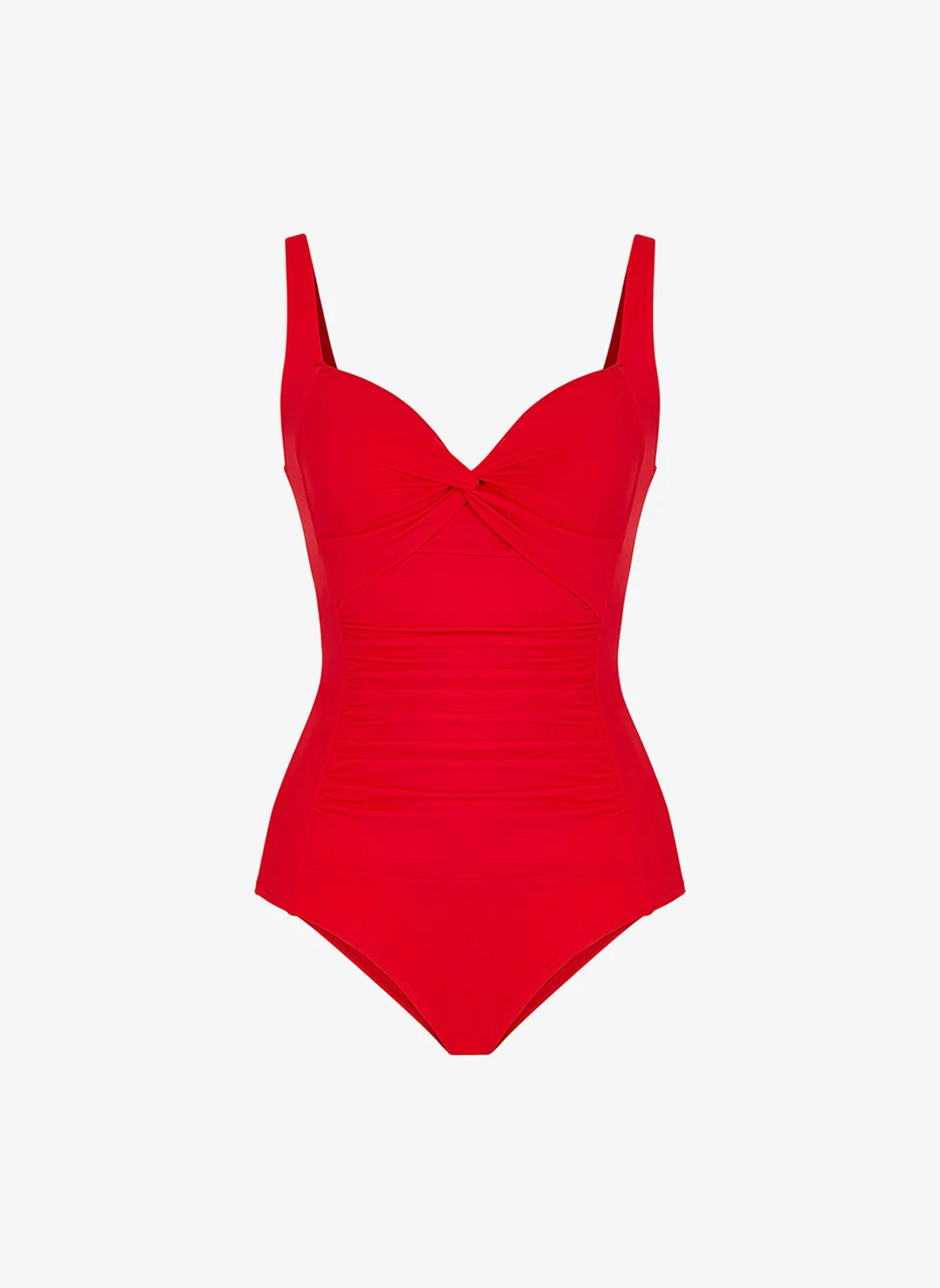 Penti Women Shirred Swimsuit Premium One-Piece Red Beachwear for Women zufn1