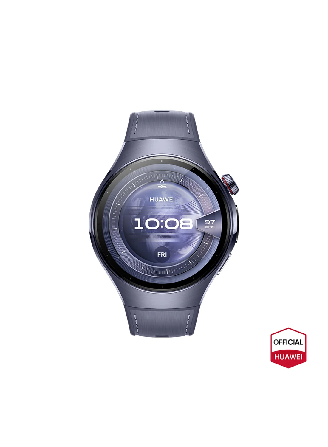 Smart Watch 5 Premium Smartwatch with Multi-sensing Technology and Real-time Health Monitoring (Purple, 46 mm) 0rofu