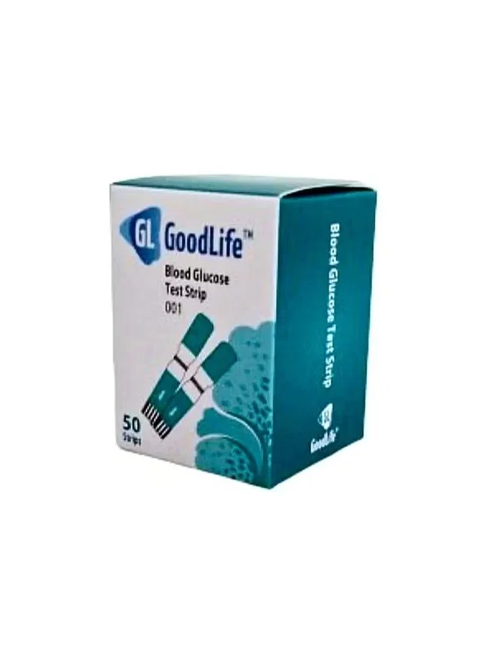 GoodLife Blood Glucose Test Strips for Accurate Monitoring (50 Count) 4khrl