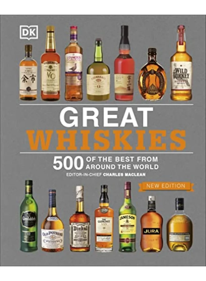 Great Whiskies 500 Global Selections Hardcover Reference Book (500 Entries) 6909f