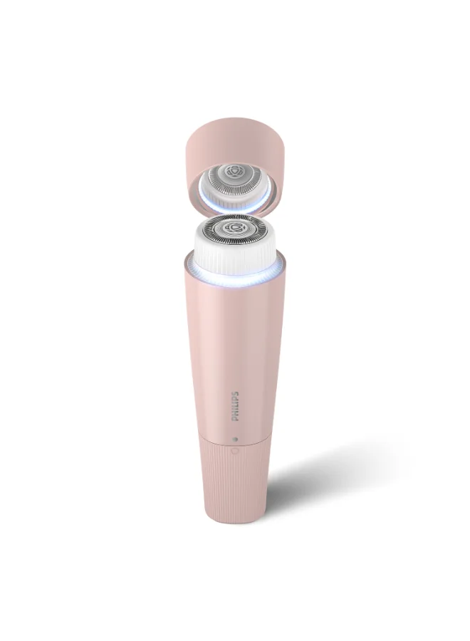 Professional 5000 Series Facial Hair Remover Compact Precision Trimmer for Upper Lip Chin and Cheeks (Lychee Pink) 9zlww
