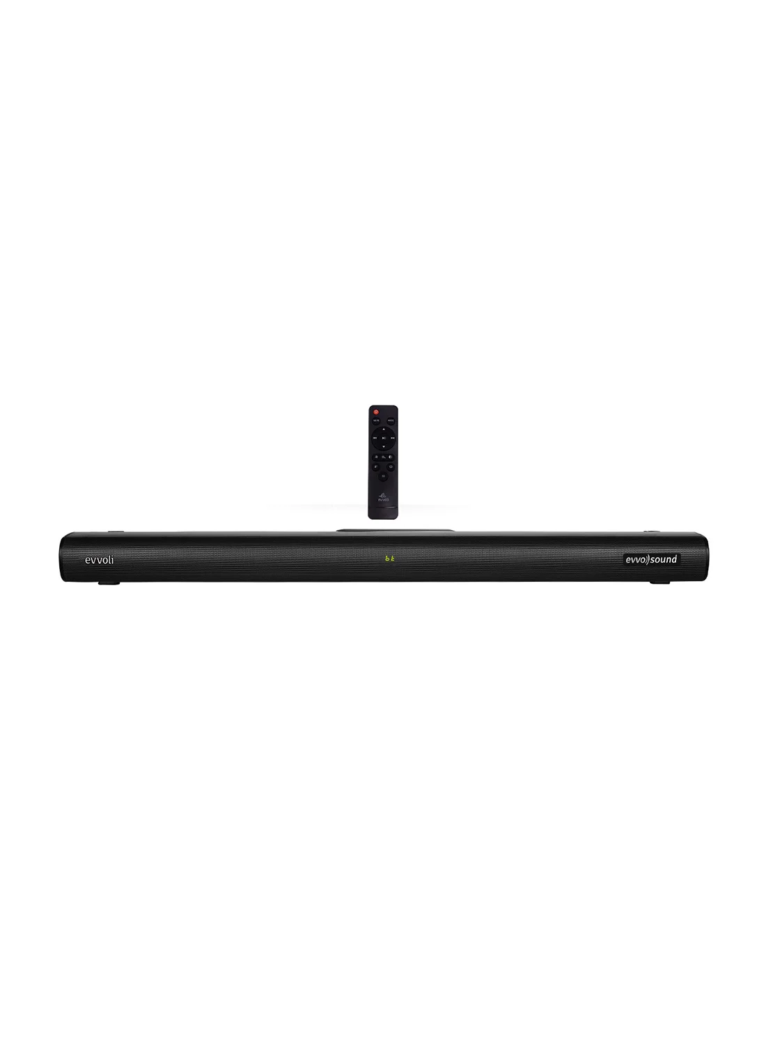 Evvoli 2.0 Channel Soundbar with Bluetooth and LED Display 120W (Black) rs3e0