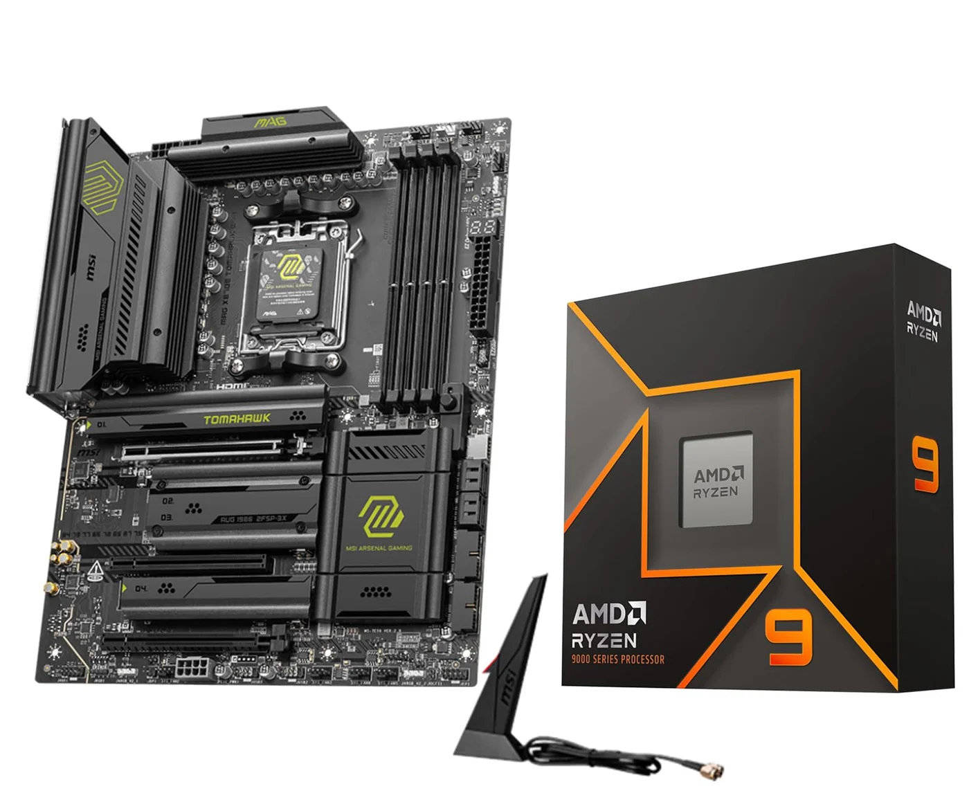 High-Performance Desktop Processor and ATX Motherboard Bundle with Wi-Fi 7 and PCIe 5.0 Support (1 Set) nqulq