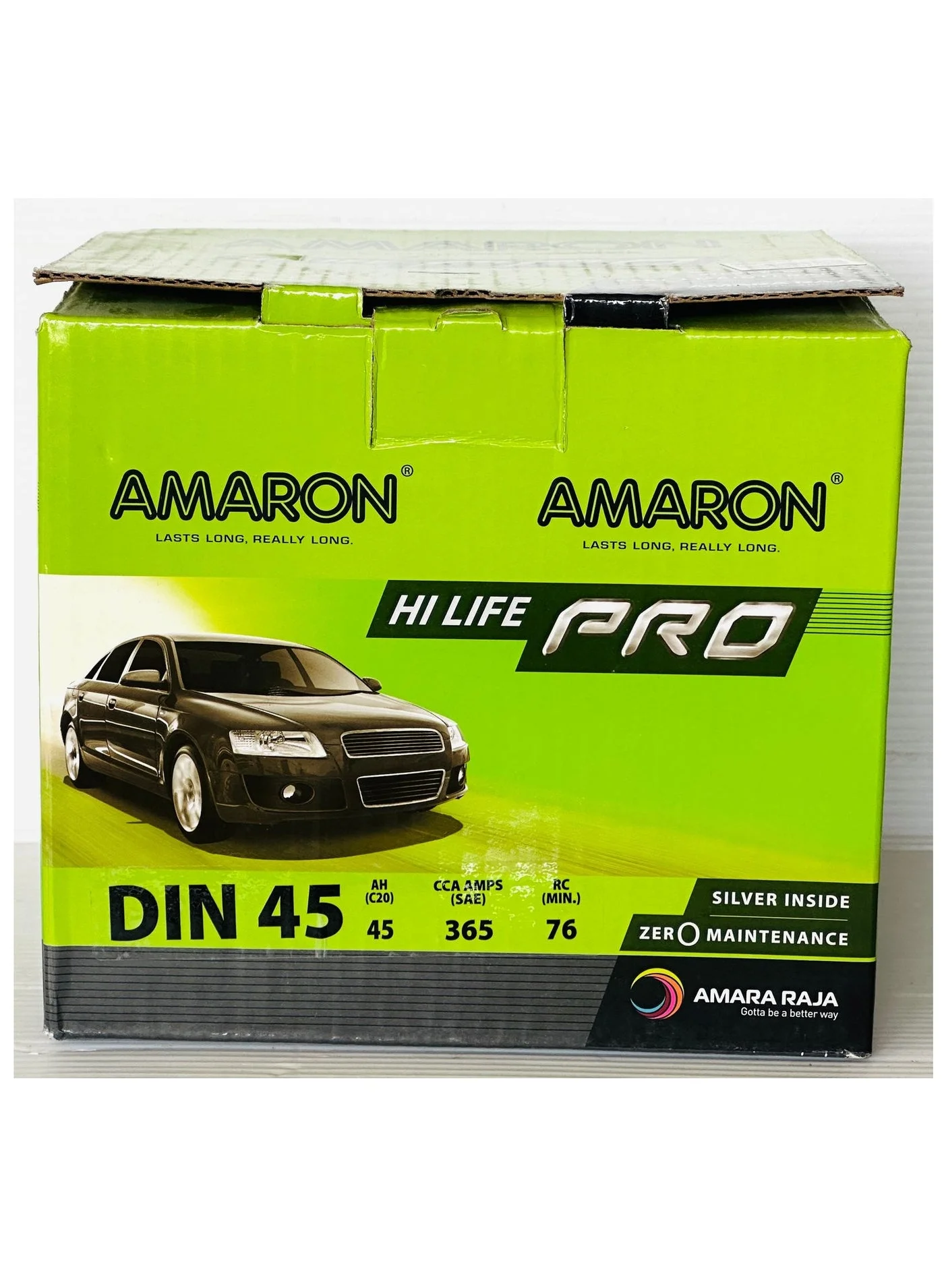 Amaron Car Battery 12V 45AH DIN45-MF Premium Maintenance-Free Automotive Power Source (45AH) nt71n