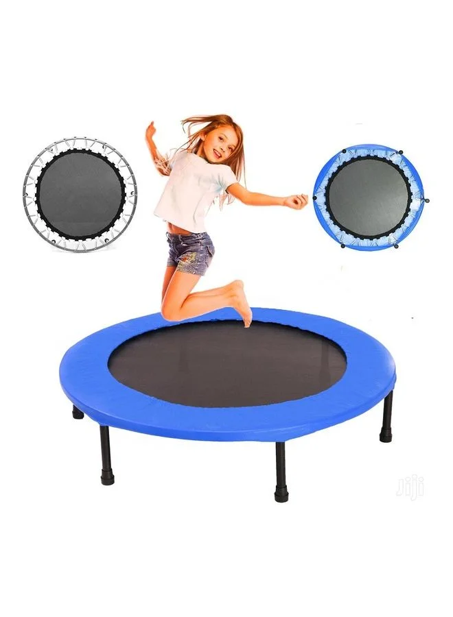 H PRO Rebounder Trampoline for Fitness and Cardio Workout (Blue, 102 cm) yfueq