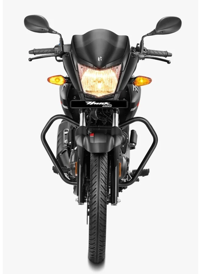 Premium 150cc Sports Motorcycle High-Performance Street Bike with Front Disc Brake and 5-Speed Transmission (Black, 14L) zi7m6