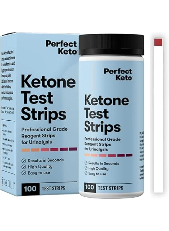 Ketone Urinalysis Test Strips for Ketogenic Diet Monitoring (100 Count) 730o5