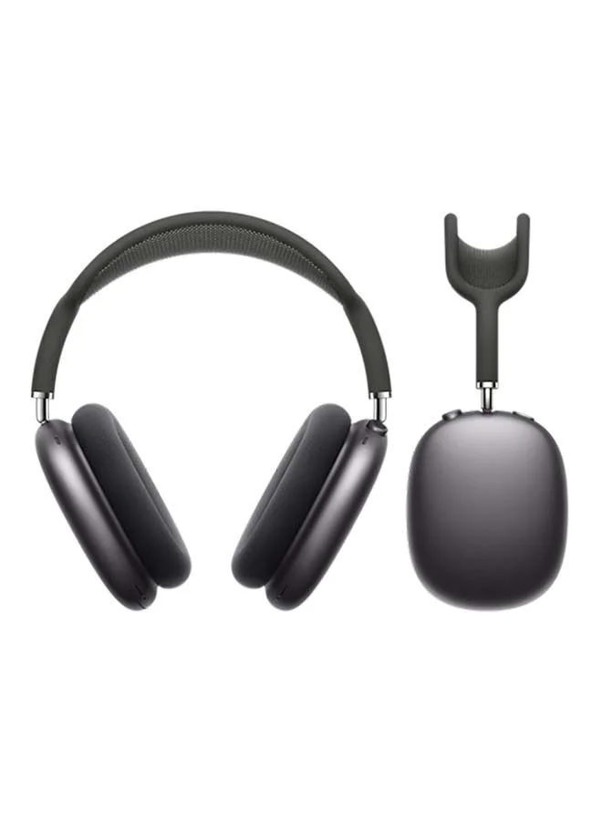 Premium Smart Wireless Over-Ear Headphones with Active Noise Cancellation (Space Gray, Adjustable) 0yfb0