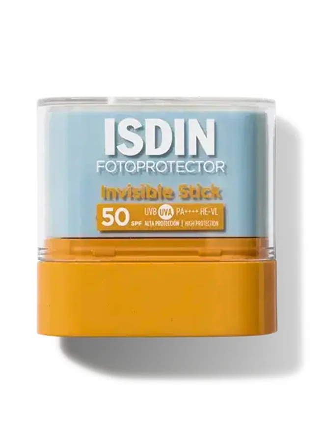 ISDIN Fotoprotector Invisible Stick SPF 50 Premium Sun Protection for Sensitive Areas (10 g) 2hdgj