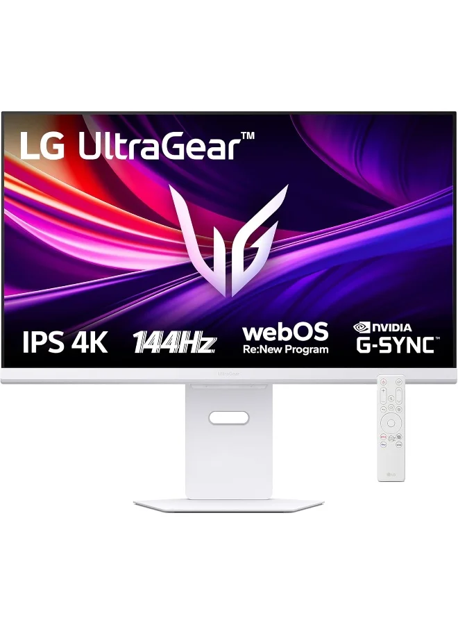 Ultra-HD 32-Inch 4K UHD Smart Gaming Monitor with 144Hz Refresh Rate (White, 32-Inch) 4gput