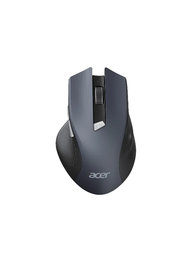 Wireless Optical Mouse 2.4GHz USB Receiver Ergonomic 6-Button Design for PC and Laptop (Black) fl3md