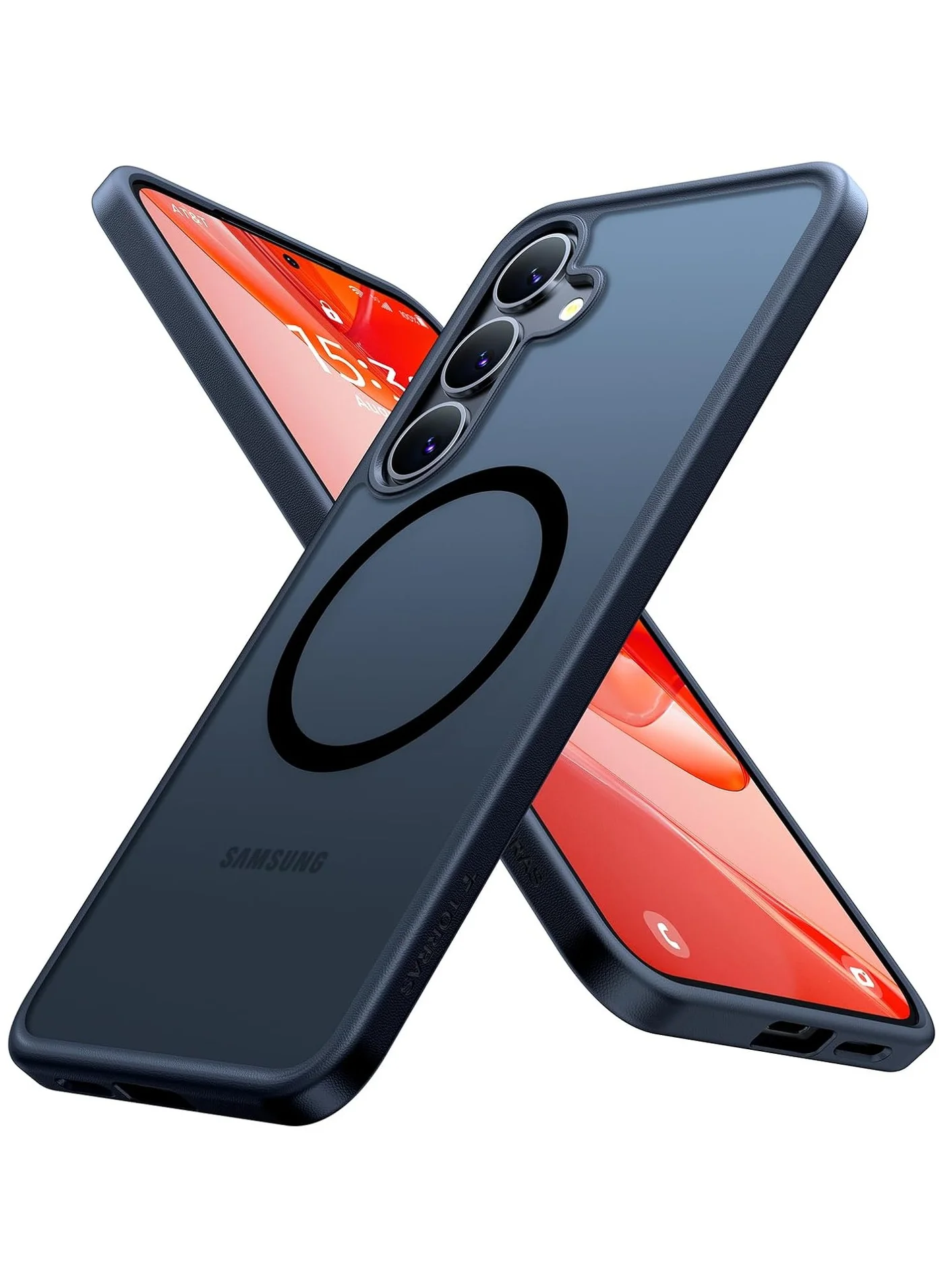 Premium Magnetic Shockproof Protective Case for Smartphone (Black, Slim Fit) skqao