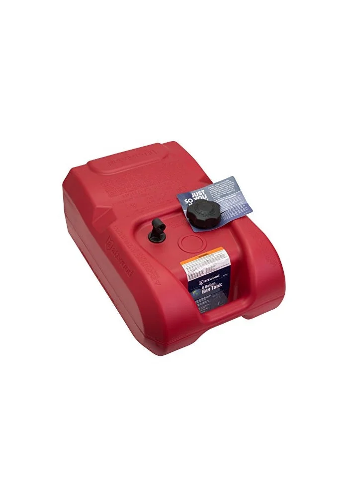 Premium Portable Fuel Tank EPA Certified Heavy-Duty Marine Storage (Red, 22.7 L) 0xrvf