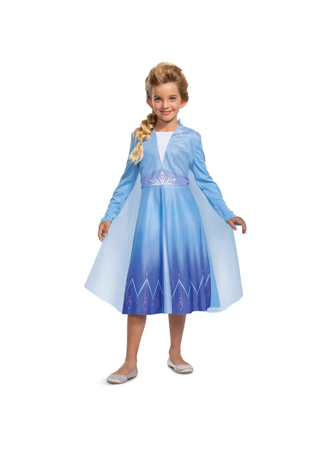 Princess Fantasy Costume Dress for Kids (Blue, 5-6 Years) li4vm