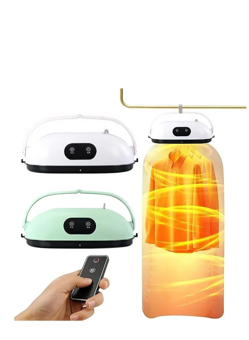 Gulf Trend Portable Electric Clothes Dryer Foldable Compact Laundry Drying Machine for Home and Travel (White, 1 Unit) p7eef