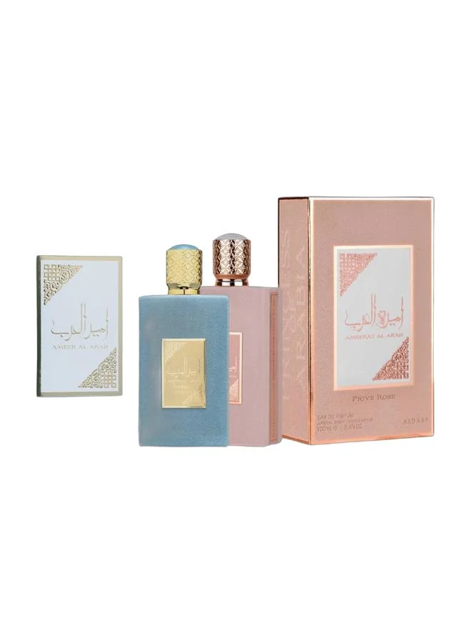 Lattafa Ameer Al Arab Imperium and Ameerat Al Arab Prive Rose EDP Fragrance Set (2 x 100 mL) k9raj