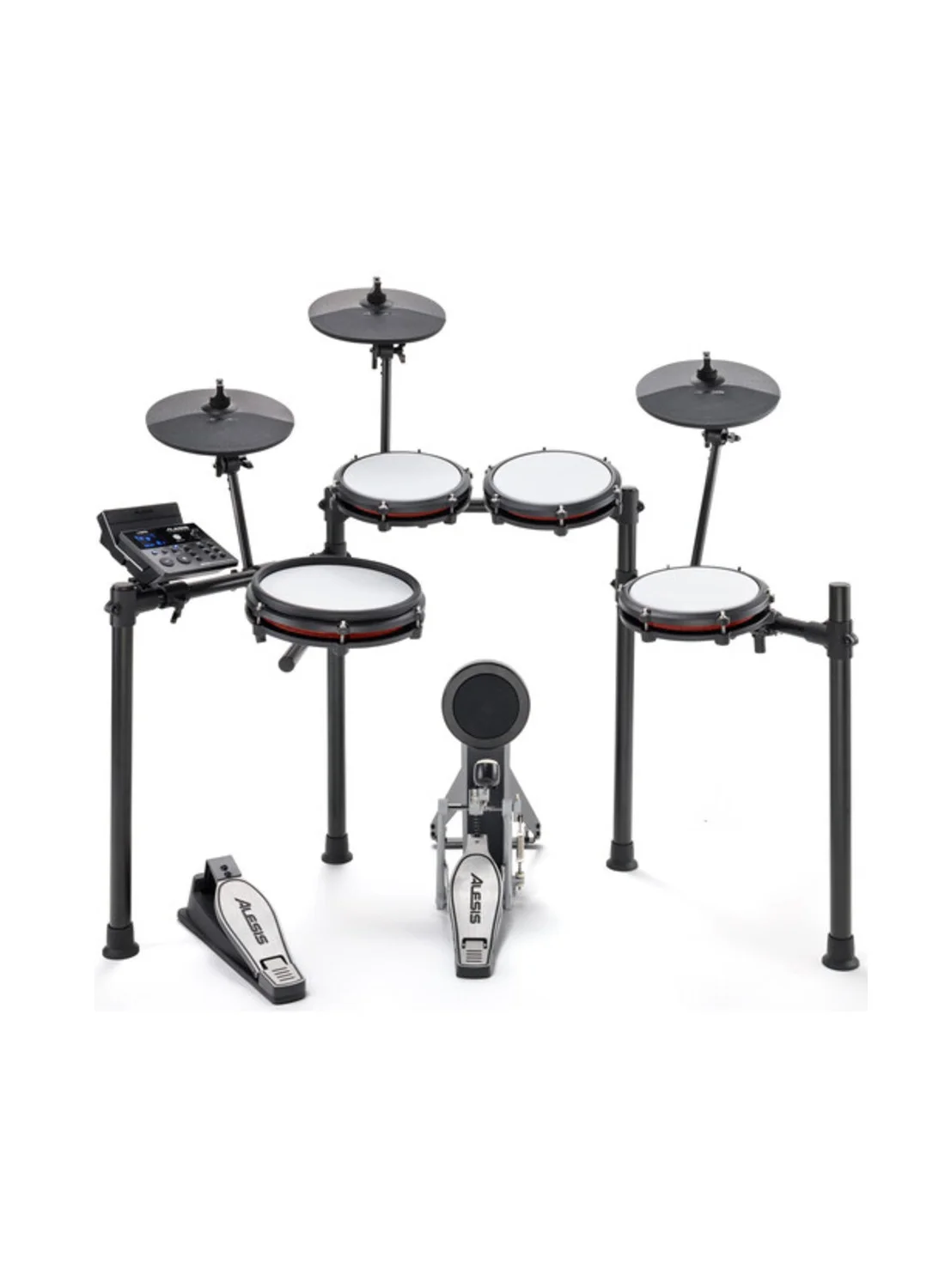 Premium 8-Piece Electronic Drum Kit with Mesh Heads and Bluetooth Connectivity (Full Size) k2y0h