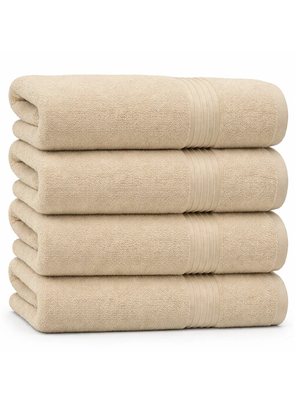 Bliss Casa Premium Bath Towel Set Combed Cotton Highly Absorbent Soft Hotel Quality (4 Pack, 70 x 140 cm) 3m0ia