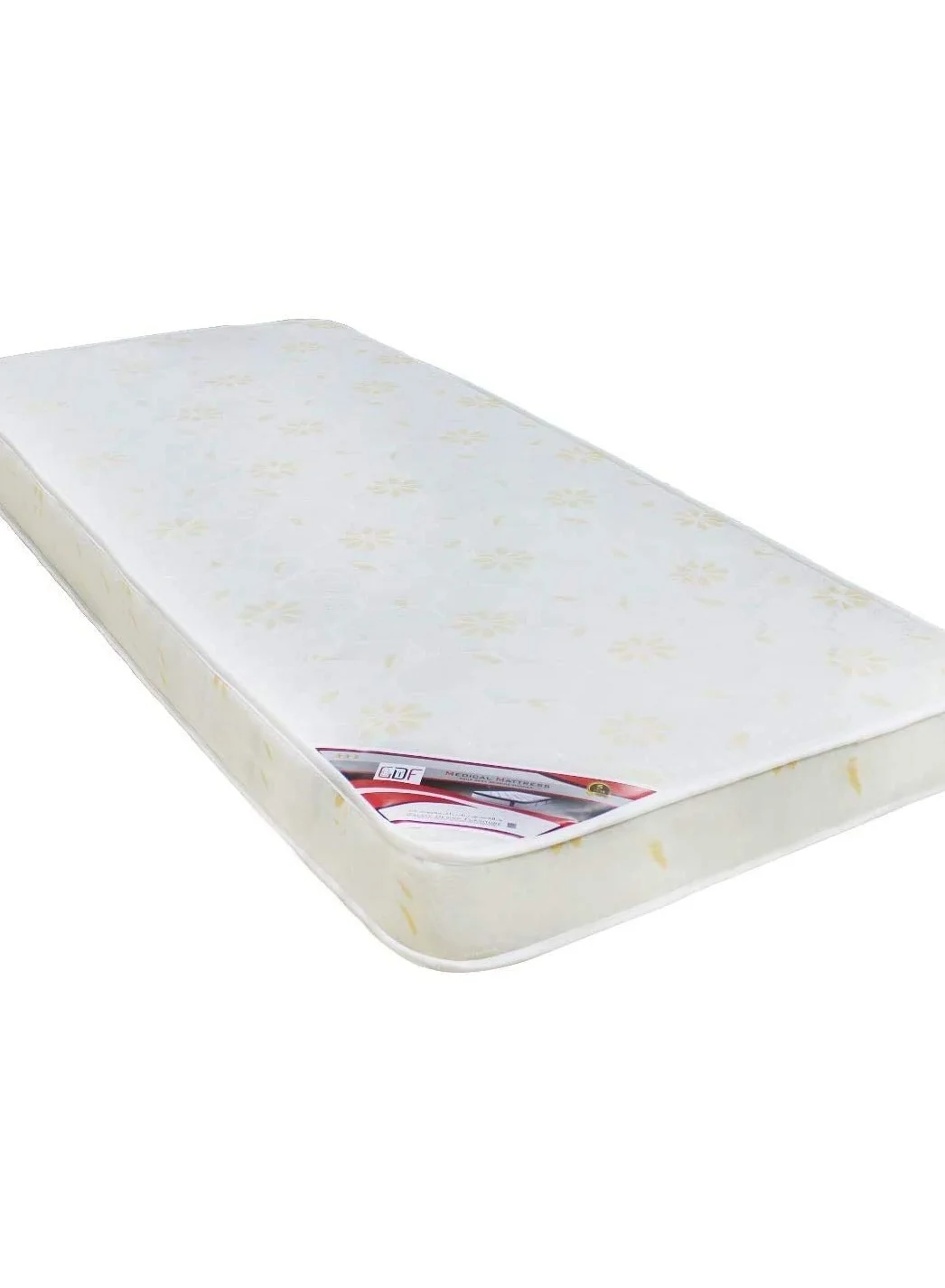 Premium Orthopedic Quilted Mattress Breathable Knitted Cotton Fabric (White, 190 x 90 x 10 cm) a02yc