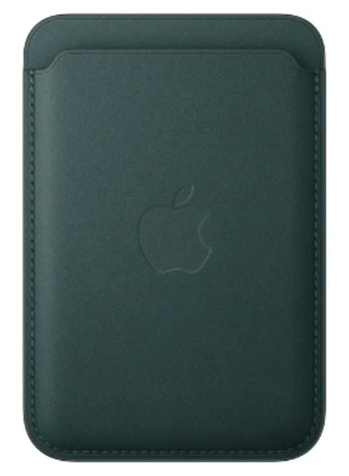 Premium Smart Smartphone FineWoven Wallet With Magnetic Attachment (Dark Green, 1 Piece) ngpek