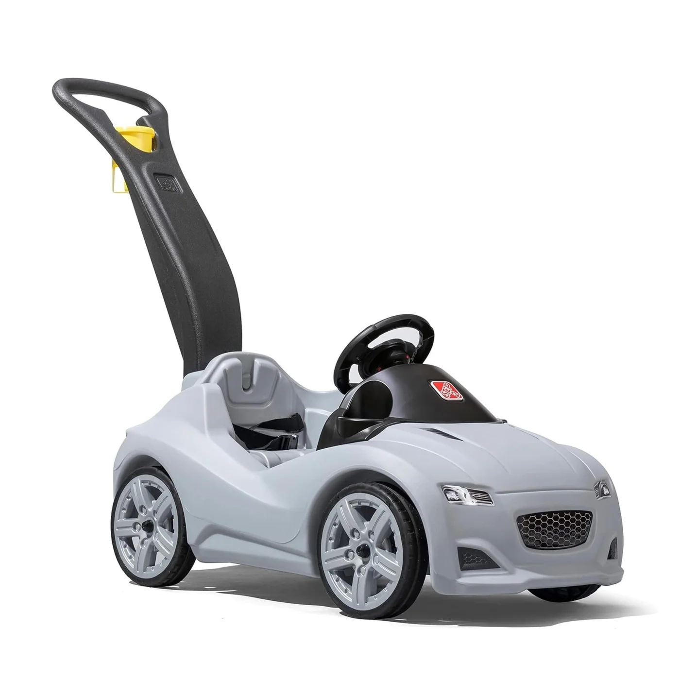 Premium Kids Push Car Ride-On Toy with Safety Belt and Horn (Gray, 1 Unit) 1pmo2