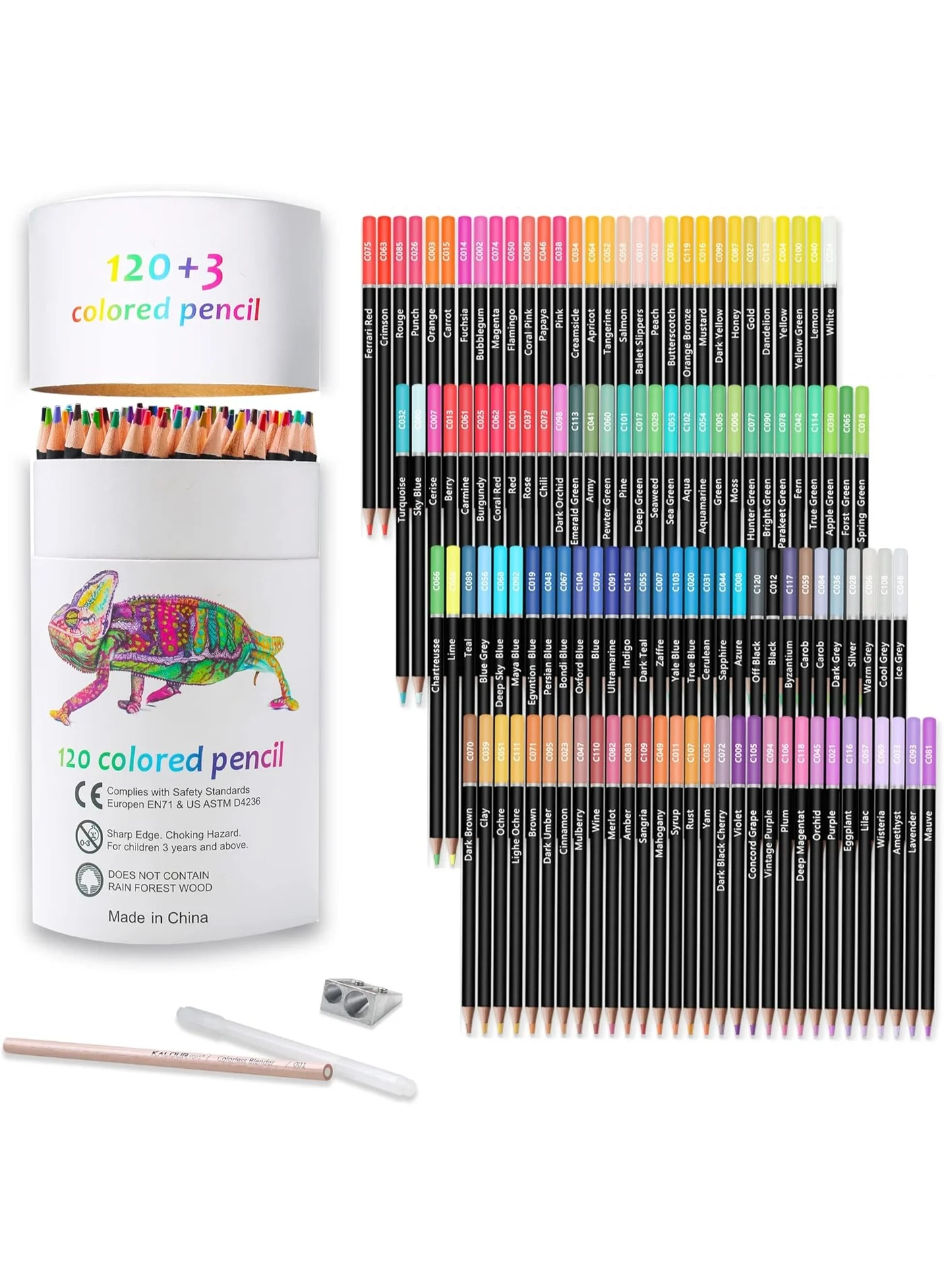 KALOUR Premium Colored Pencils Set, Soft Core Artist Drawing Pencils for Sketching and Shading (123 Count) h7d0g