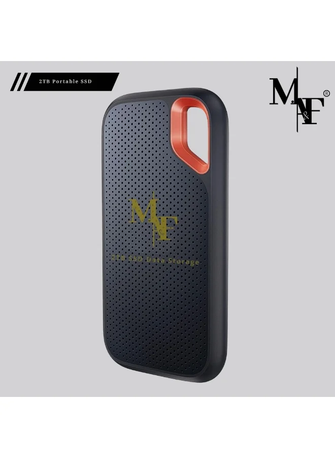 M.A&F's Extreme Portable SSD External Solid State Drive (2TB, USB-C, 1050MB/s) Premium High-Speed Storage for Laptop and Desktop ypg9e