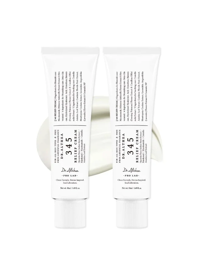 Dr.Althea 345 Relief Cream Intensive Soothing Moisturizer (50 mL, Pack of 2) loxhk