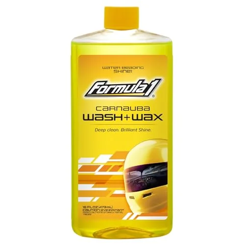 Premium Car Wash and Carnauba Wax 2-in-1 Cleaning Soap for Auto Detailing (473 mL) 5lmmb