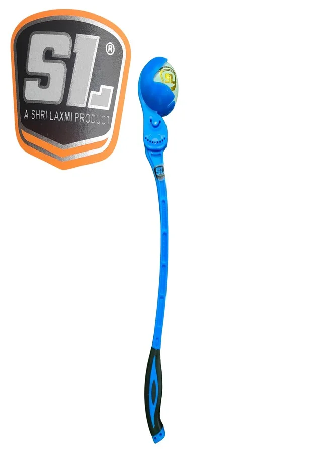 SL Cricket Ball Thrower Side Arm for Batting Practice with Adjustable Finger-Cup Design (Blue, 60 cm) a0k03