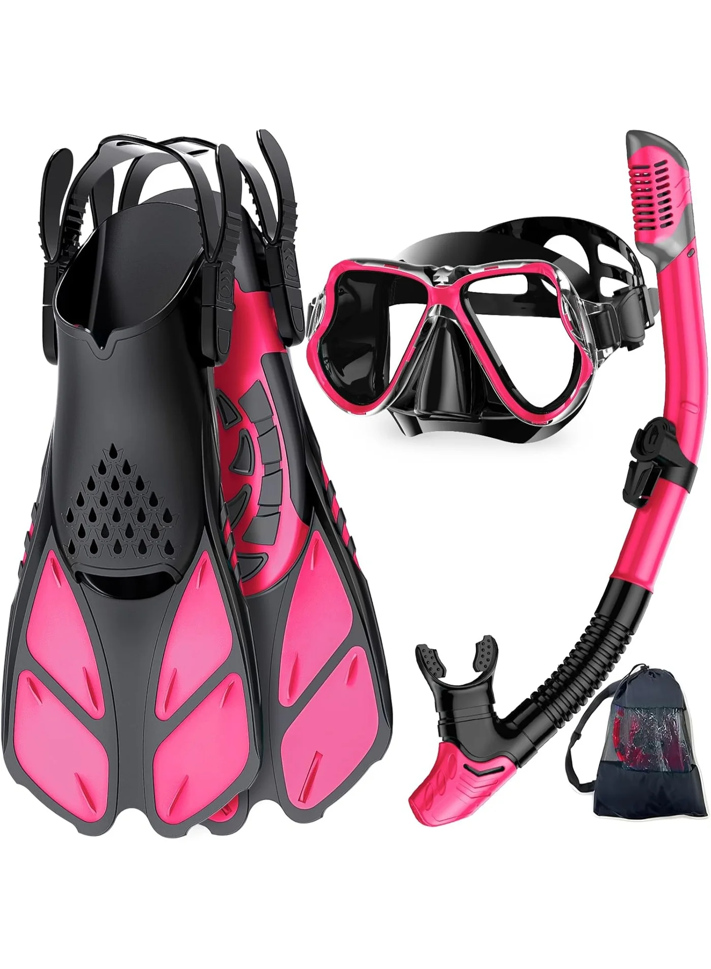 Arabest Snorkeling Gear Set with Panoramic Diving Mask and Dry Top Snorkel for Adults (One Size) zfcip