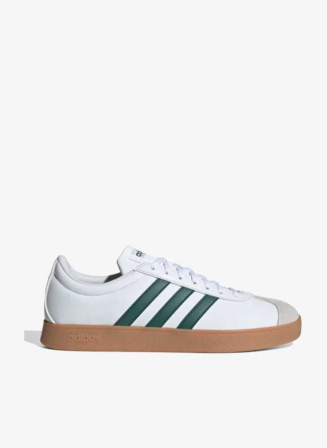 Sport VL Court Base Sneakers Premium Leather Casual Footwear for Men (White, 42 EU) ougk8