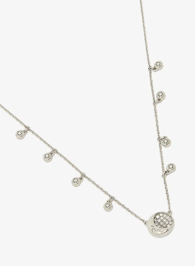 Premium Aurora Pave Fringe Necklace (16-18 Inch) zh0hj