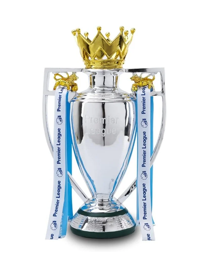 Premium Football Champions Trophy Replica with Decorative Ribbon (16 cm) xtdue