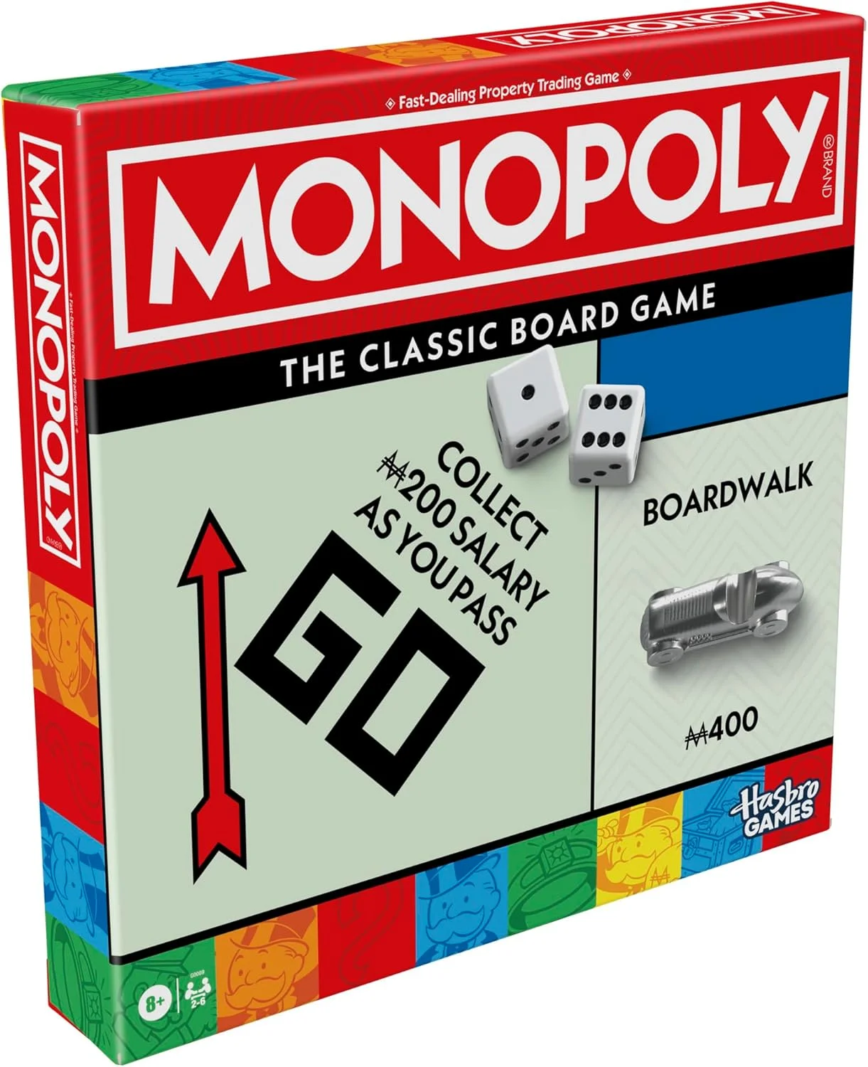 Classic Property Trading Board Game Premium Family Strategy Activity Set (Standard Edition) ua6by