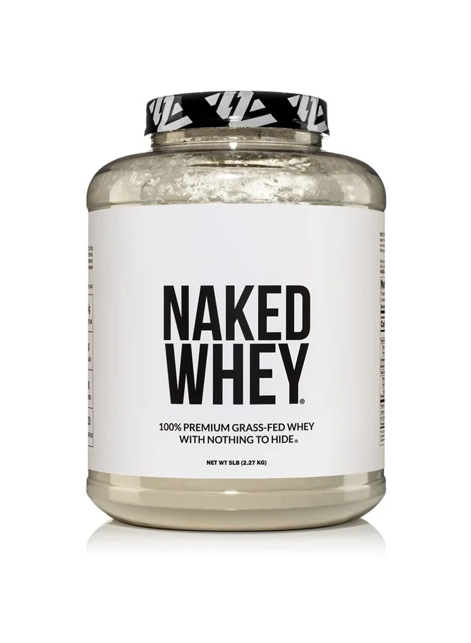 Nakd Grass Fed Unflavored Whey Protein Powder (Premium Muscle Support, 2.27 kg) veyax