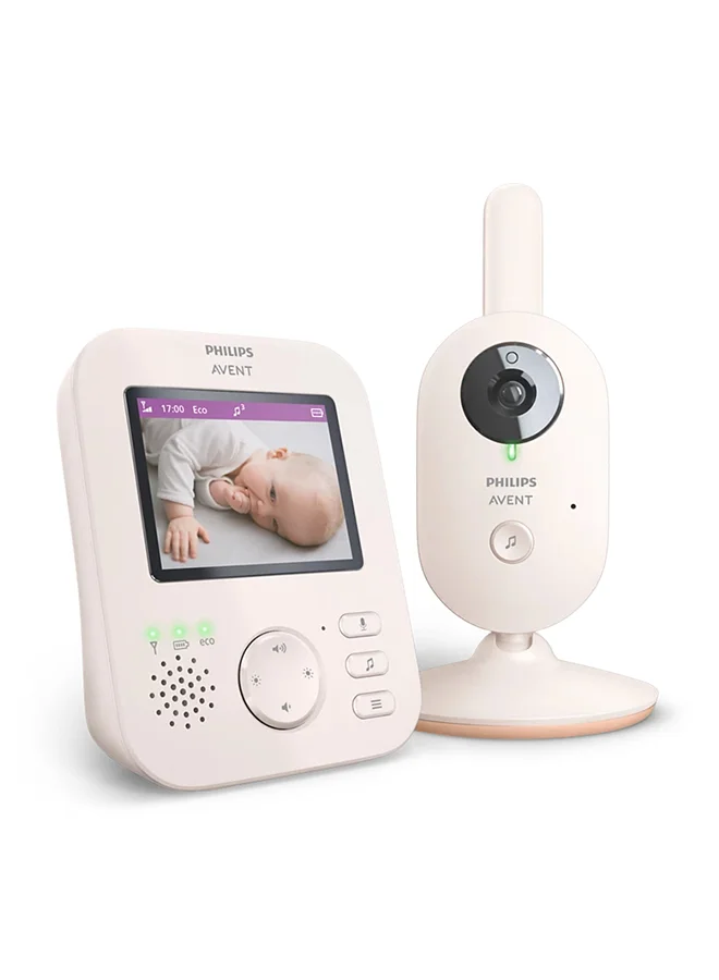 Premium Video Baby Monitor with Night Vision and Two-Way Audio (Beige, 1 Unit) y5kfi