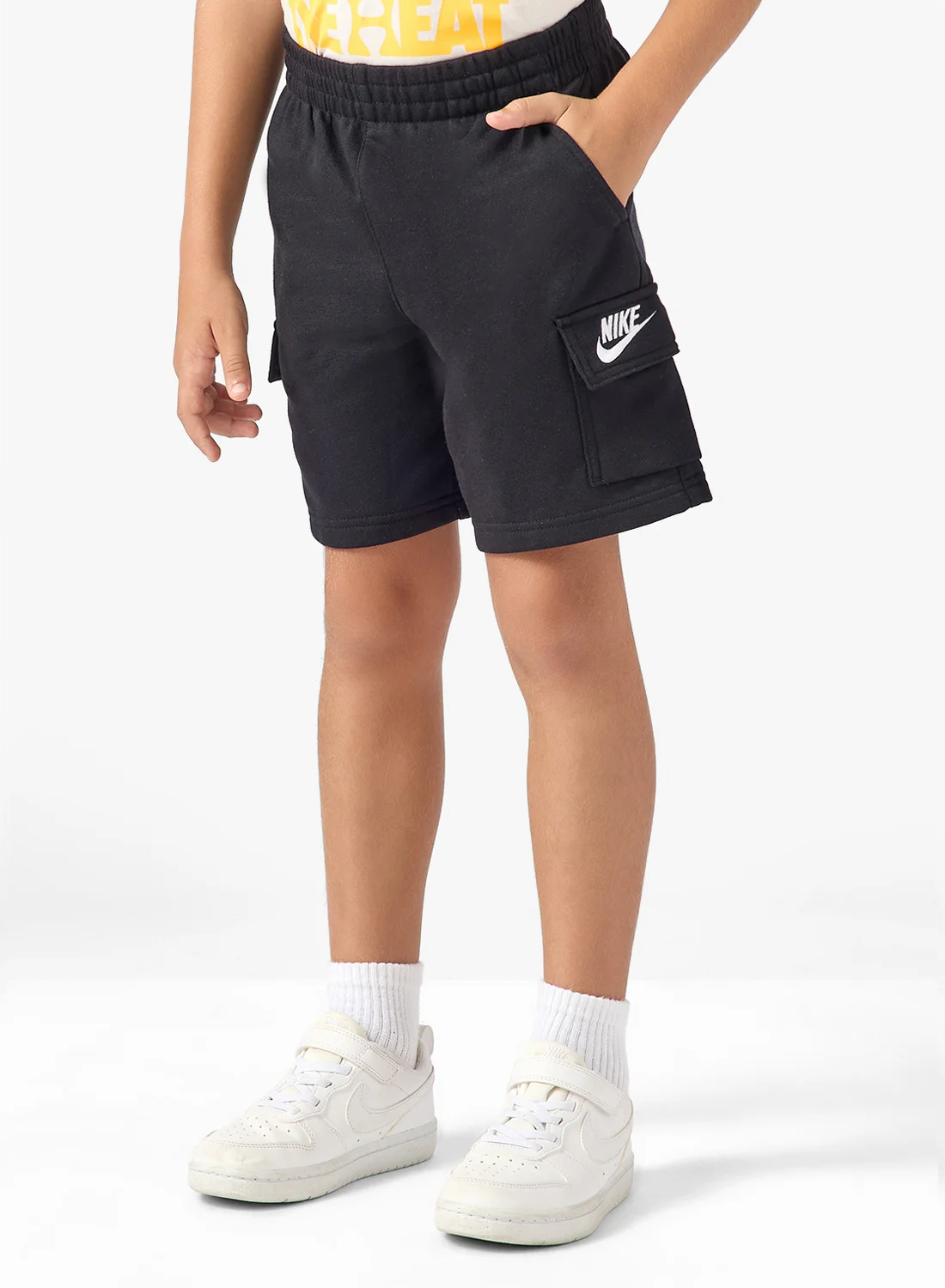 Athletic Kids Cargo Shorts Durable Multi-Pocket Casual Bottoms for Boys and Girls (Size 120cm) hi9lm