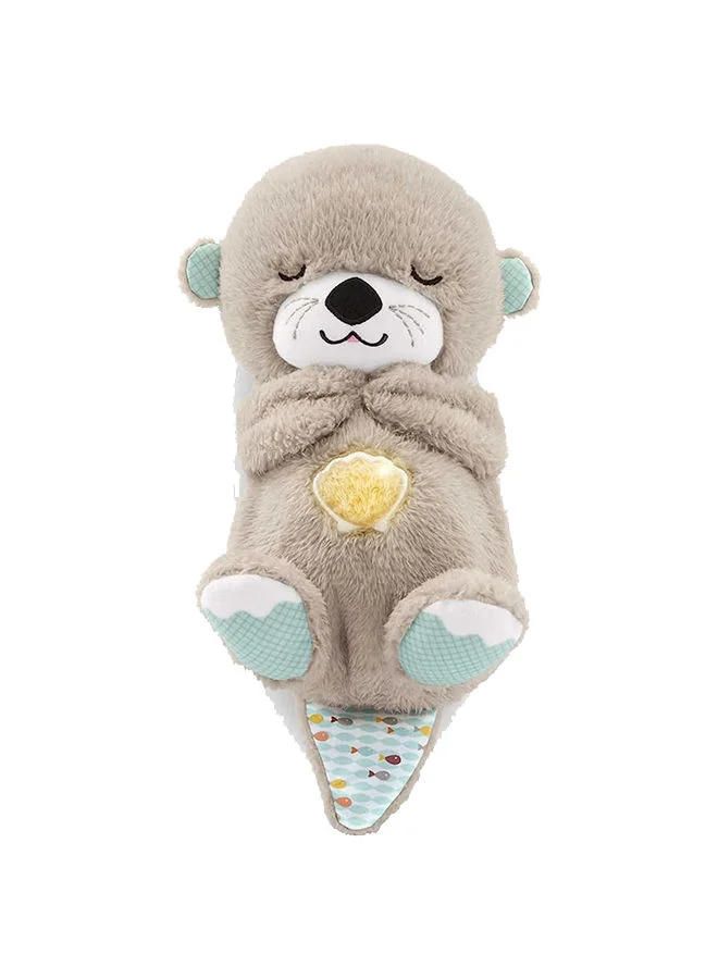 Premium Plush Breathing Otter Baby Soother with Calming Motion and Sound (Soft Fabric, 1 Unit) vbhbs