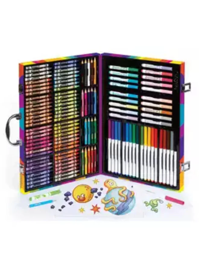 Premium Art Supplies Inspiration Case Professional Drawing and Coloring Set for Kids (140 Pieces) fqq0c